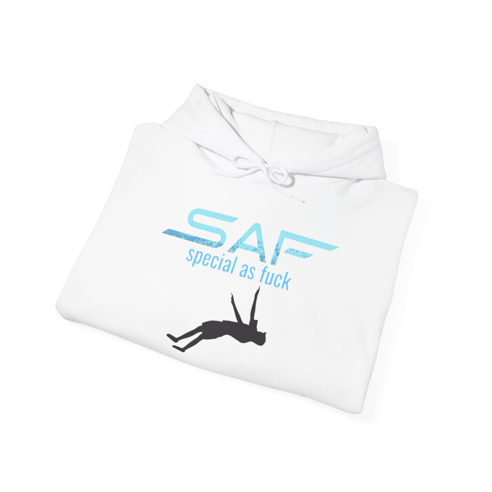 SAF 'Special As F***' Hoodie — Minimal Silhouette Graphic Pullover