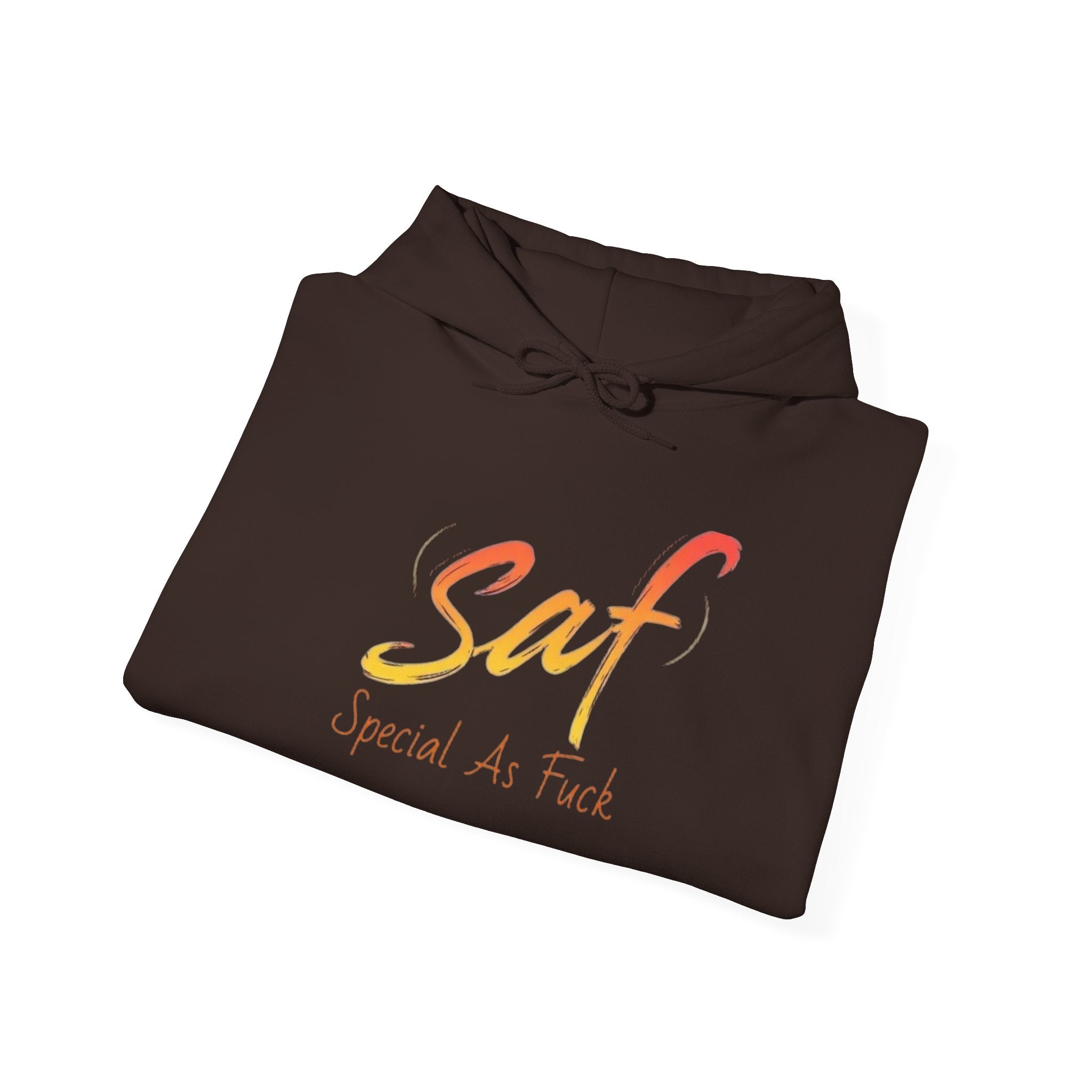 SAF "Special As F***" Hoodie — Bold Graphic Back & Script Front