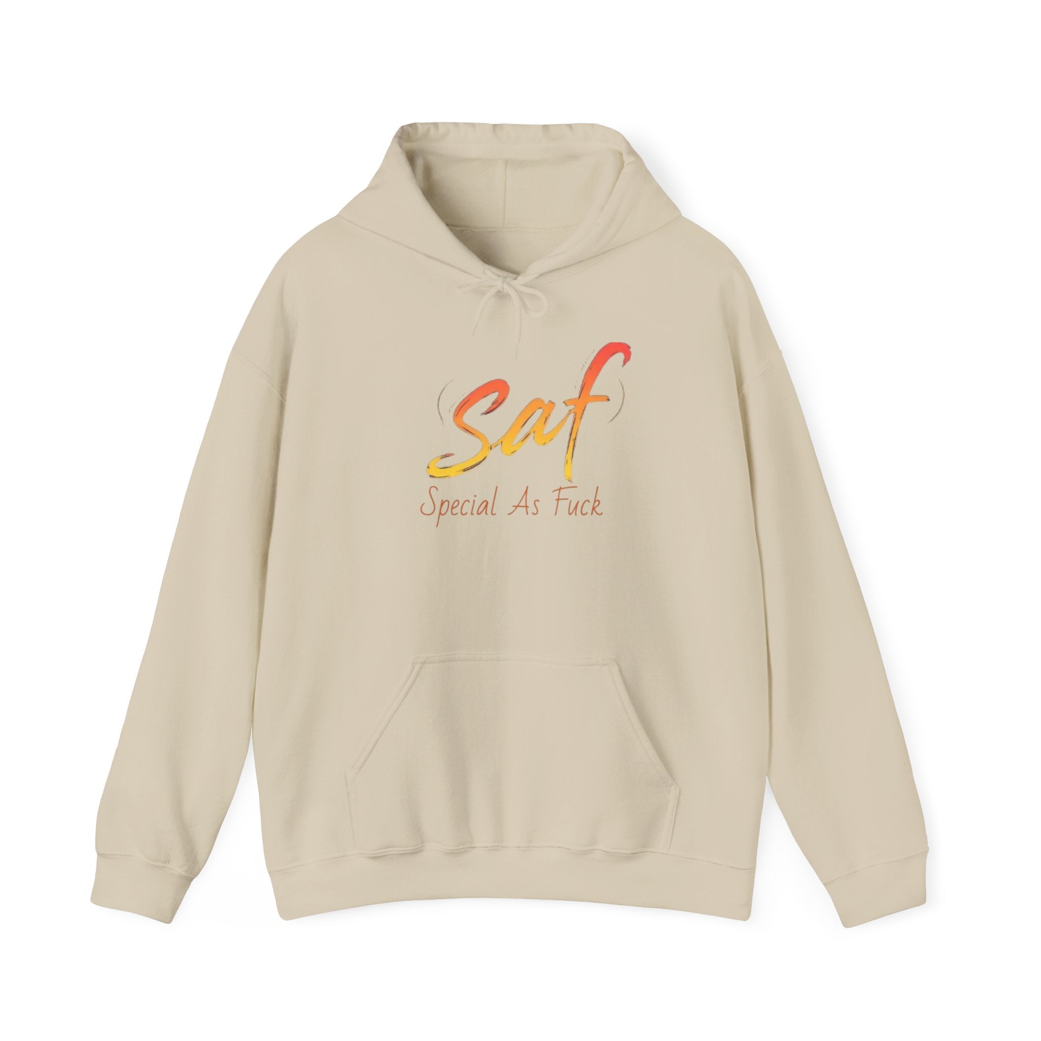 SAF "Special As F***" Hoodie — Bold Graphic Back & Script Front