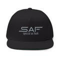 SAF Embroidered Flat Bill Cap — 'special as fuck' Snapback Hat
