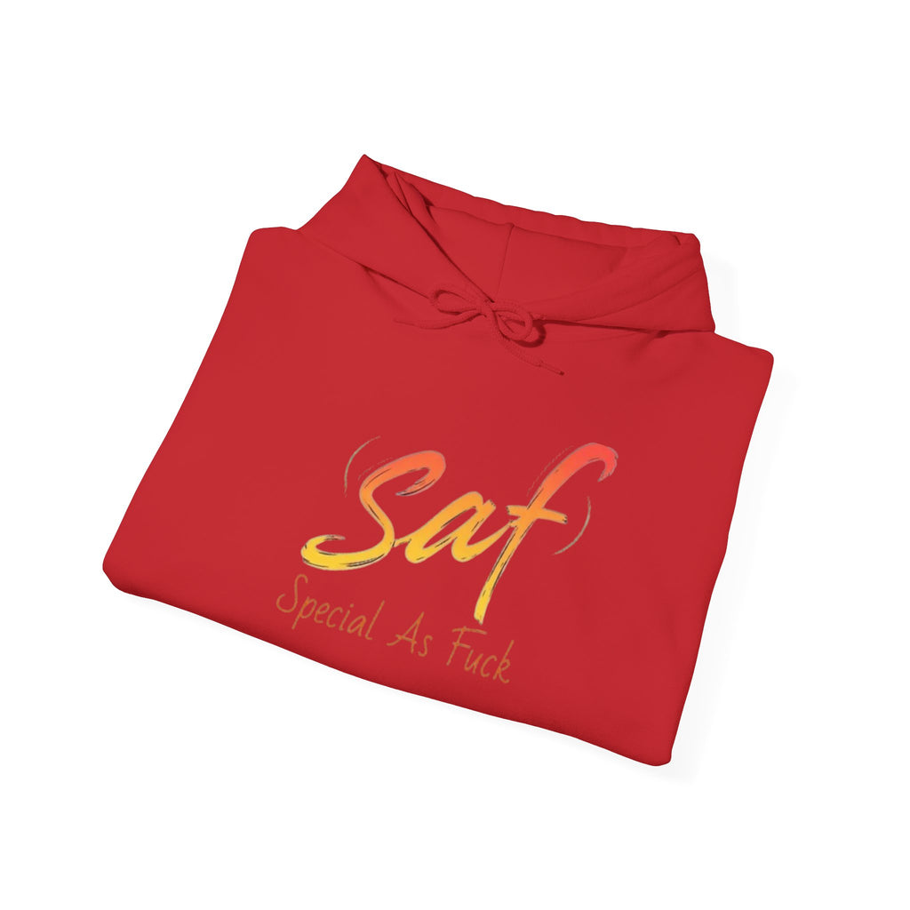 SAF "Special As F***" Hoodie — Bold Graphic Back & Script Front