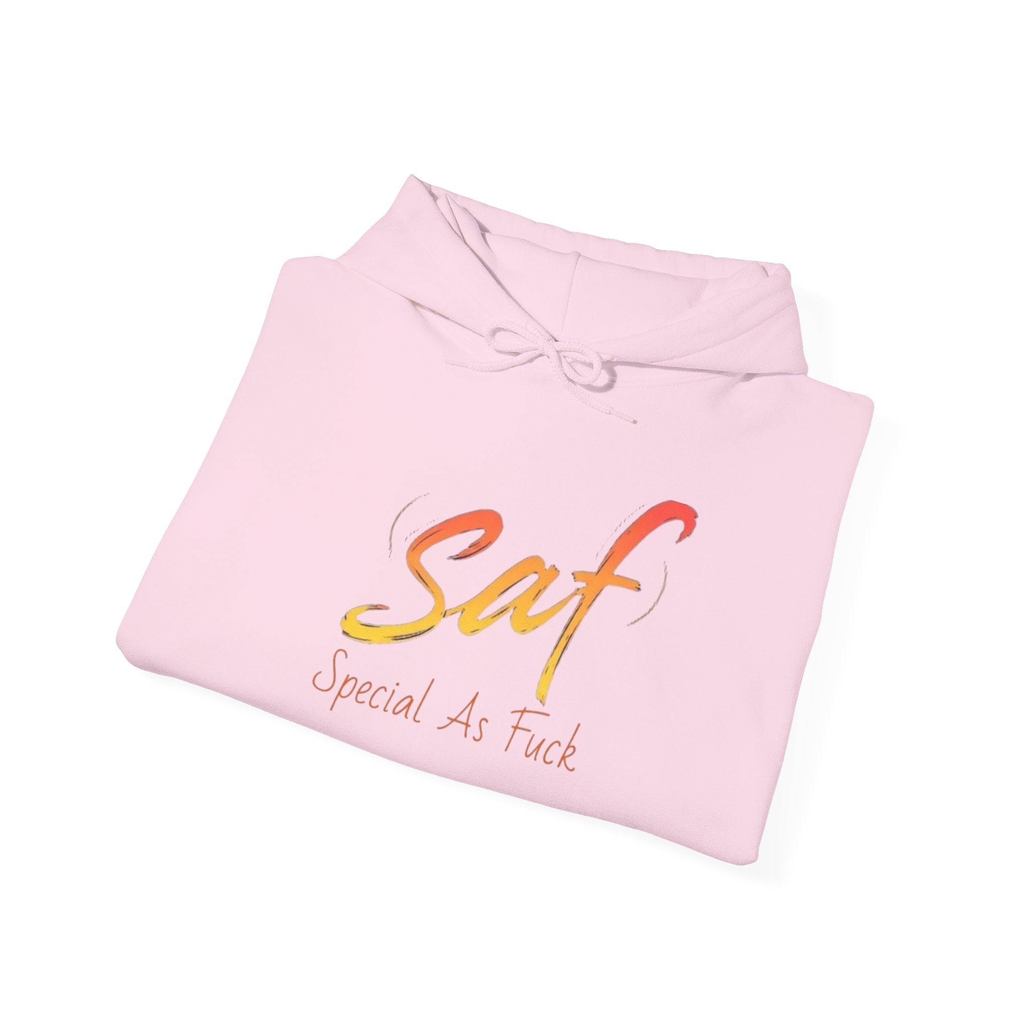 SAF "Special As F***" Hoodie — Bold Graphic Back & Script Front