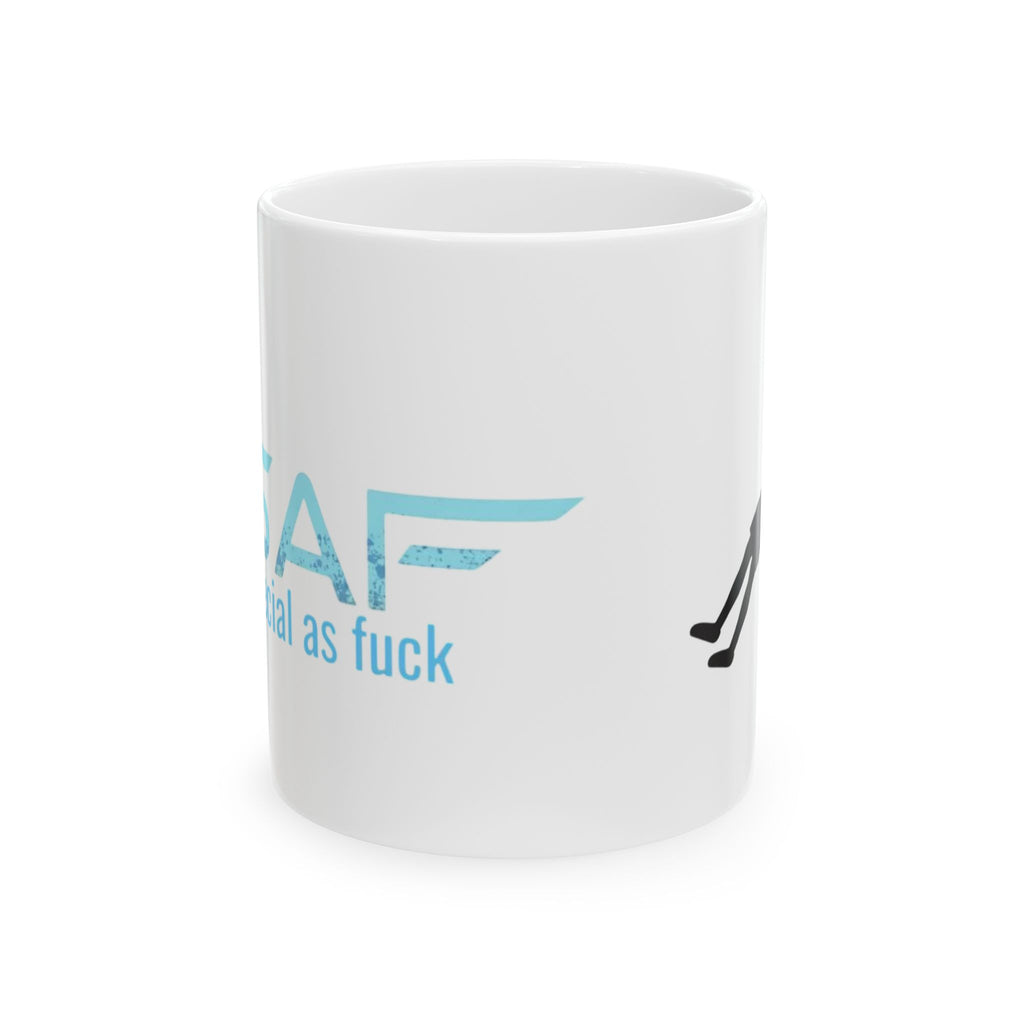 Funny Coffee Mug - "TACOF" (Totally Accurate Calm AF) Graphic Ceramic Mug, 11oz & 15oz