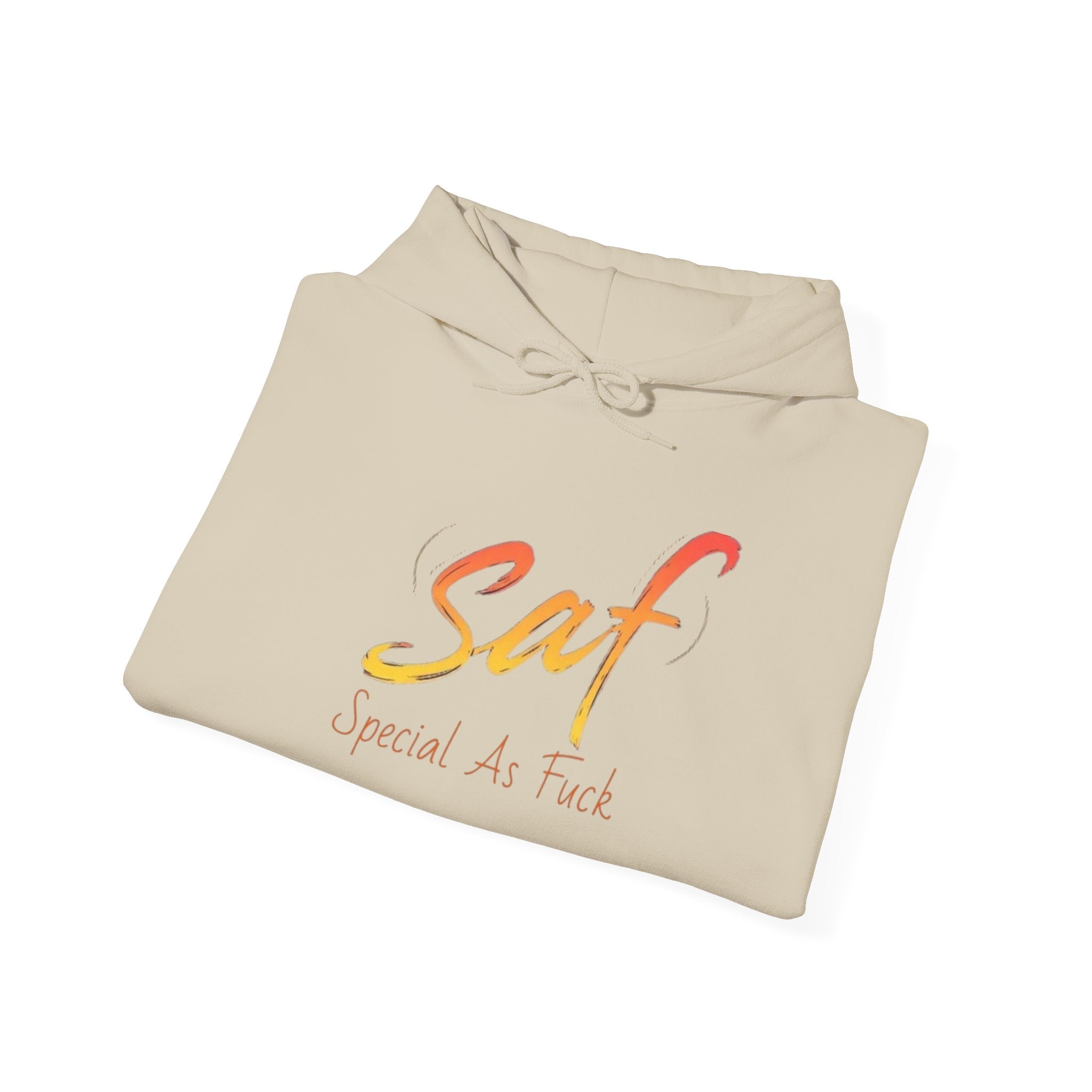 SAF "Special As F***" Hoodie — Bold Graphic Back & Script Front
