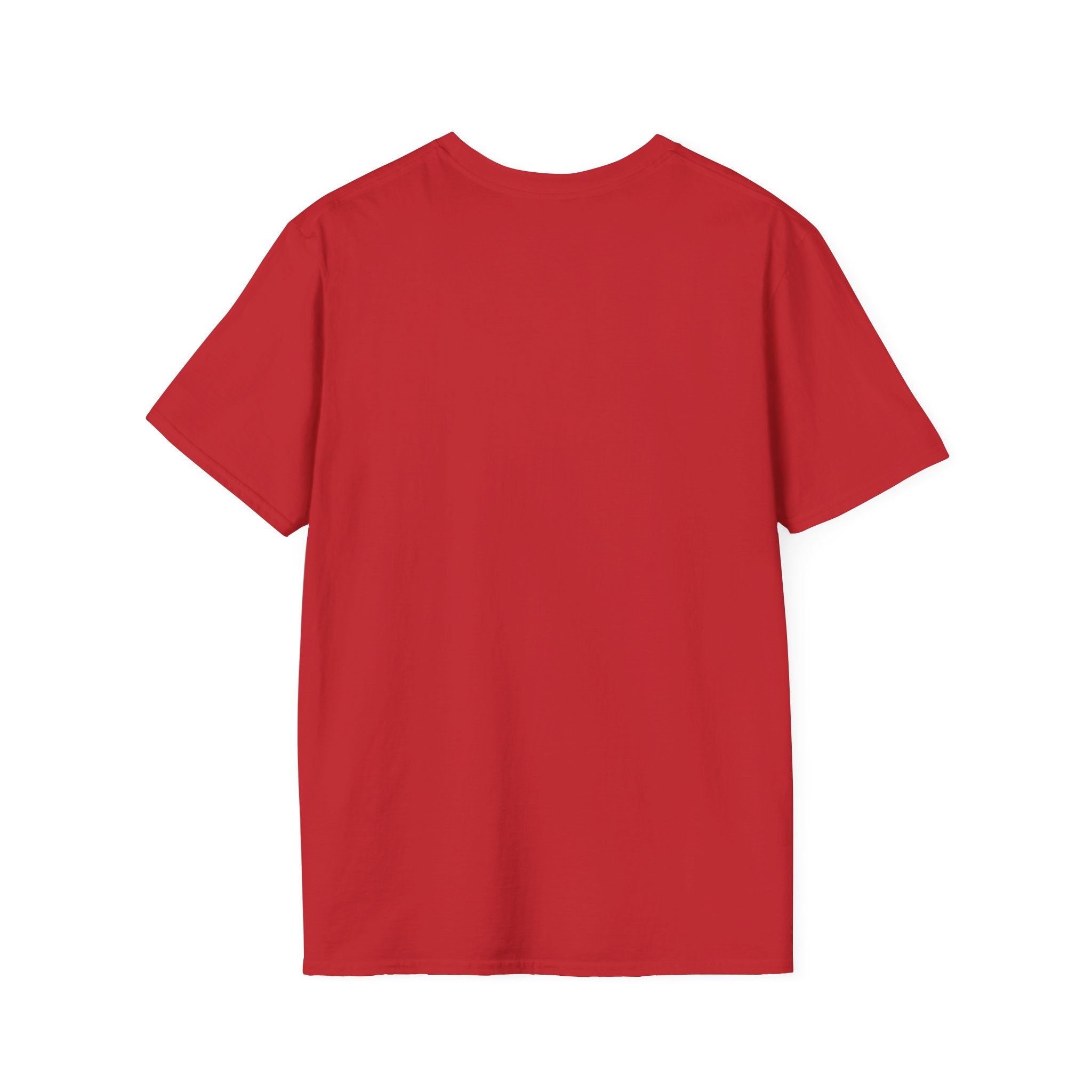 SAF Red Script Galaxy T-Shirt — Space Graphic Tee with 'SAF' Design