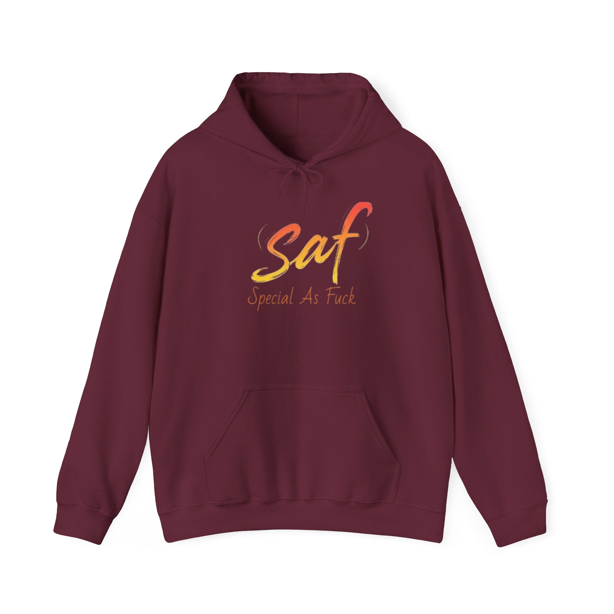 SAF "Special As F***" Hoodie — Bold Graphic Back & Script Front