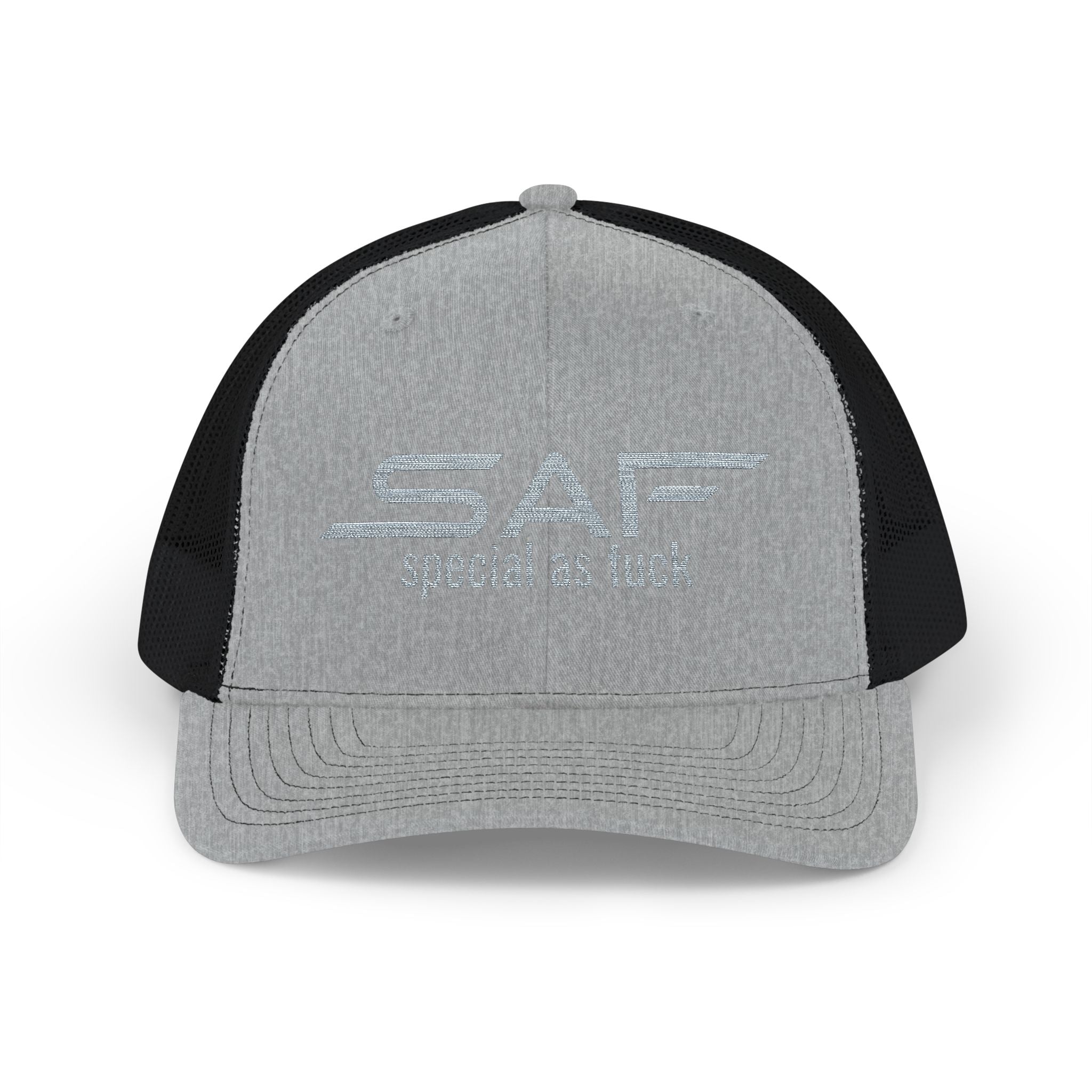 Trucker Cap — "SAF (Special As F**k)" Embroidered Snapback
