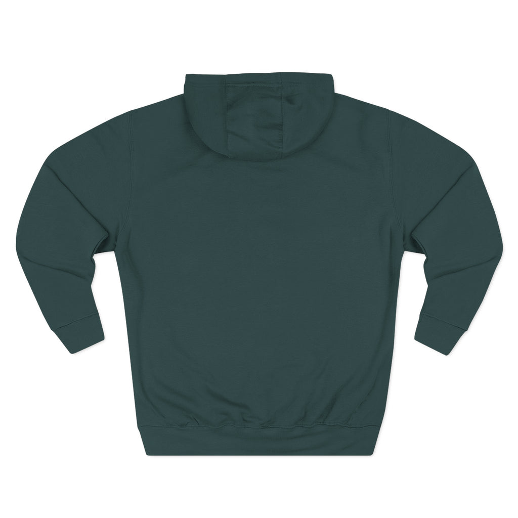 SAF Galaxy Panel Hoodie — Graphic Fleece Pullover with Red Script