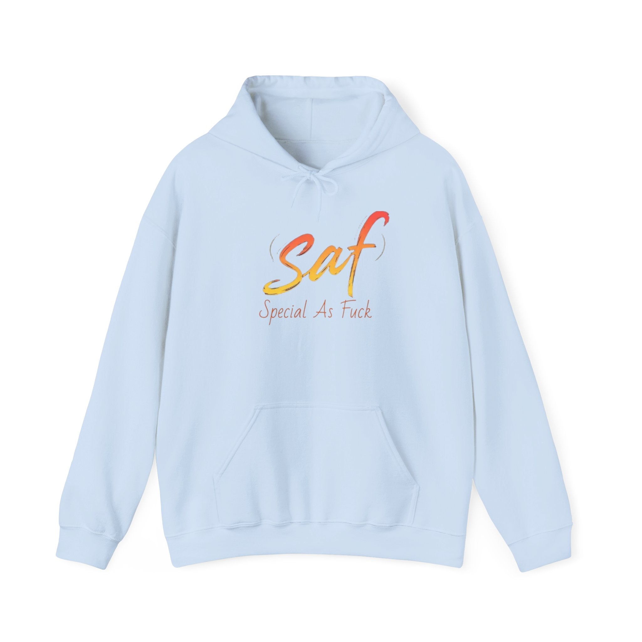 SAF "Special As F***" Hoodie — Bold Graphic Back & Script Front