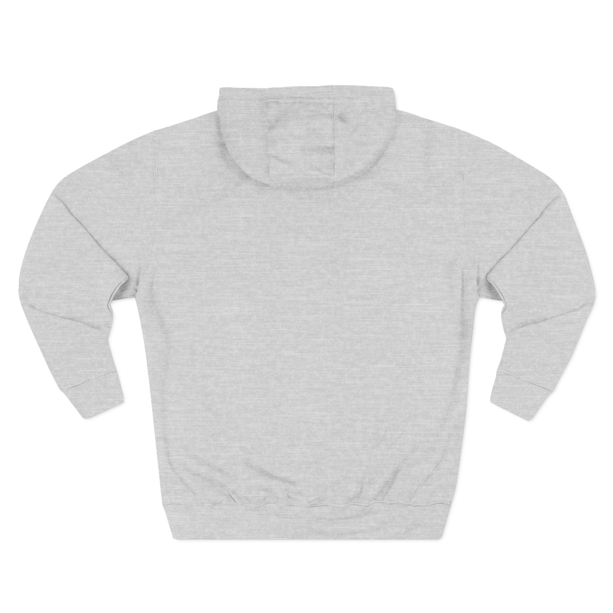 SAF Galaxy Panel Hoodie — Graphic Fleece Pullover with Red Script