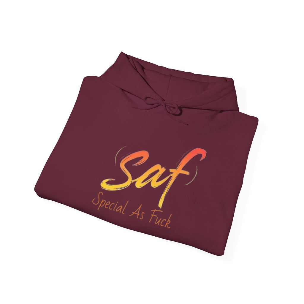 SAF "Special As F***" Hoodie — Bold Graphic Back & Script Front