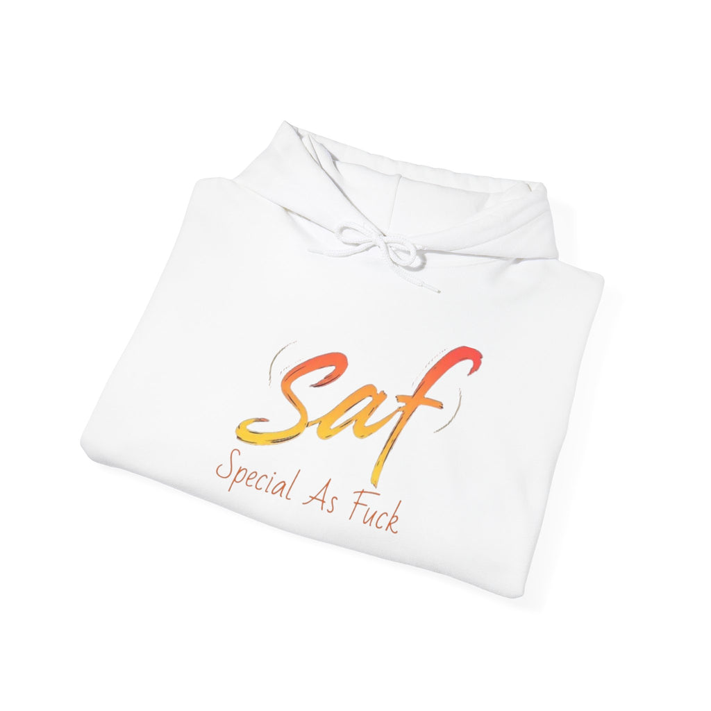 SAF "Special As F***" Hoodie — Bold Graphic Back & Script Front