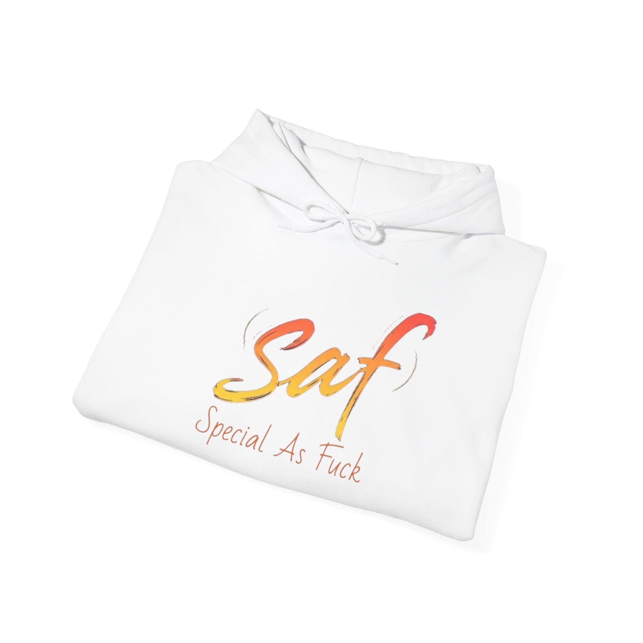 SAF "Special As F***" Hoodie — Bold Graphic Back & Script Front