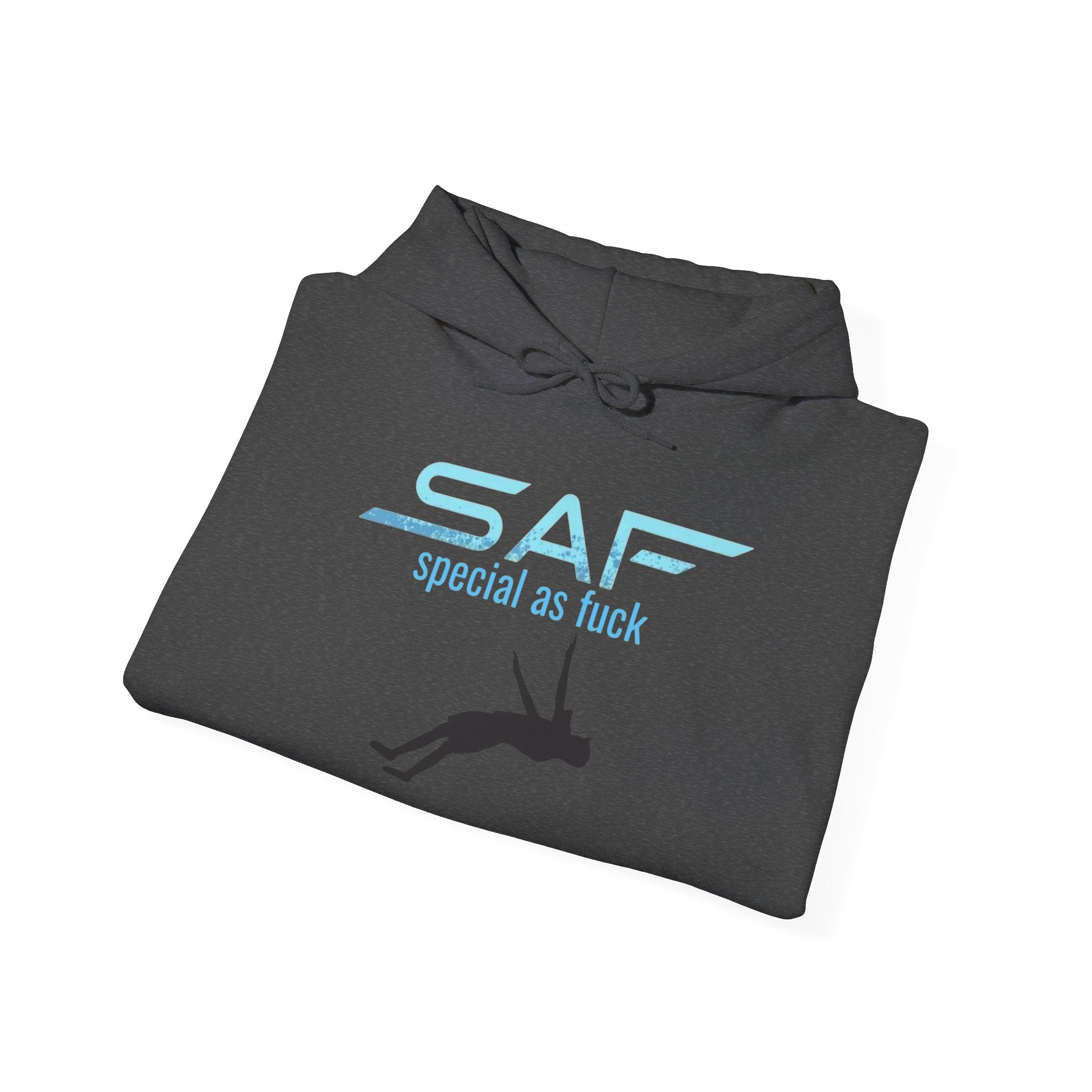 SAF 'Special As F***' Hoodie — Minimal Silhouette Graphic Pullover