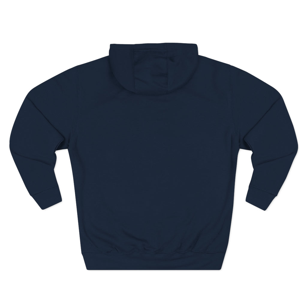 SAF Galaxy Panel Hoodie — Graphic Fleece Pullover with Red Script