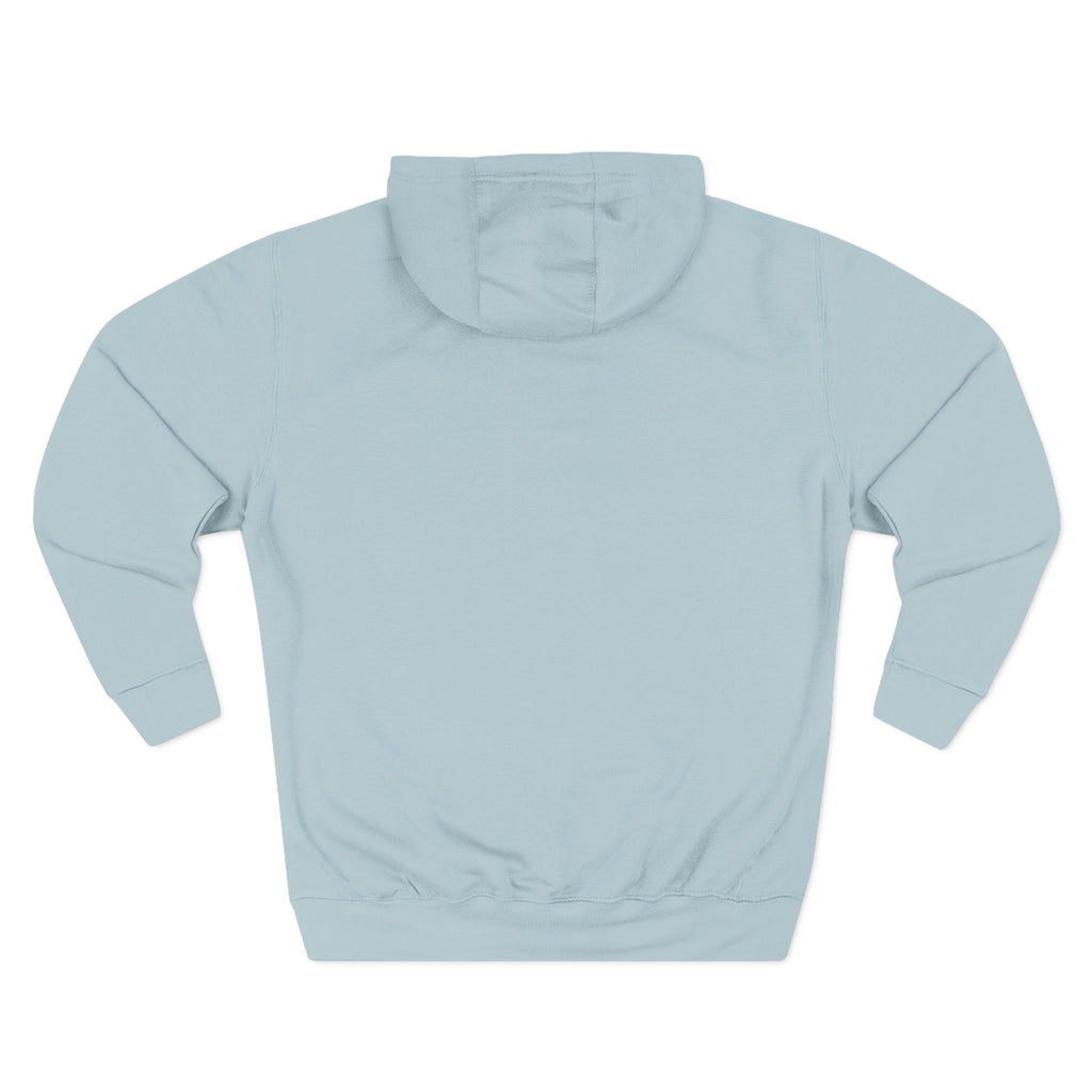 SAF Galaxy Panel Hoodie — Graphic Fleece Pullover with Red Script