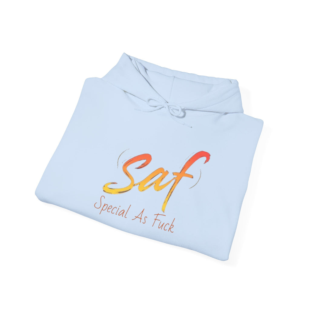 SAF "Special As F***" Hoodie — Bold Graphic Back & Script Front