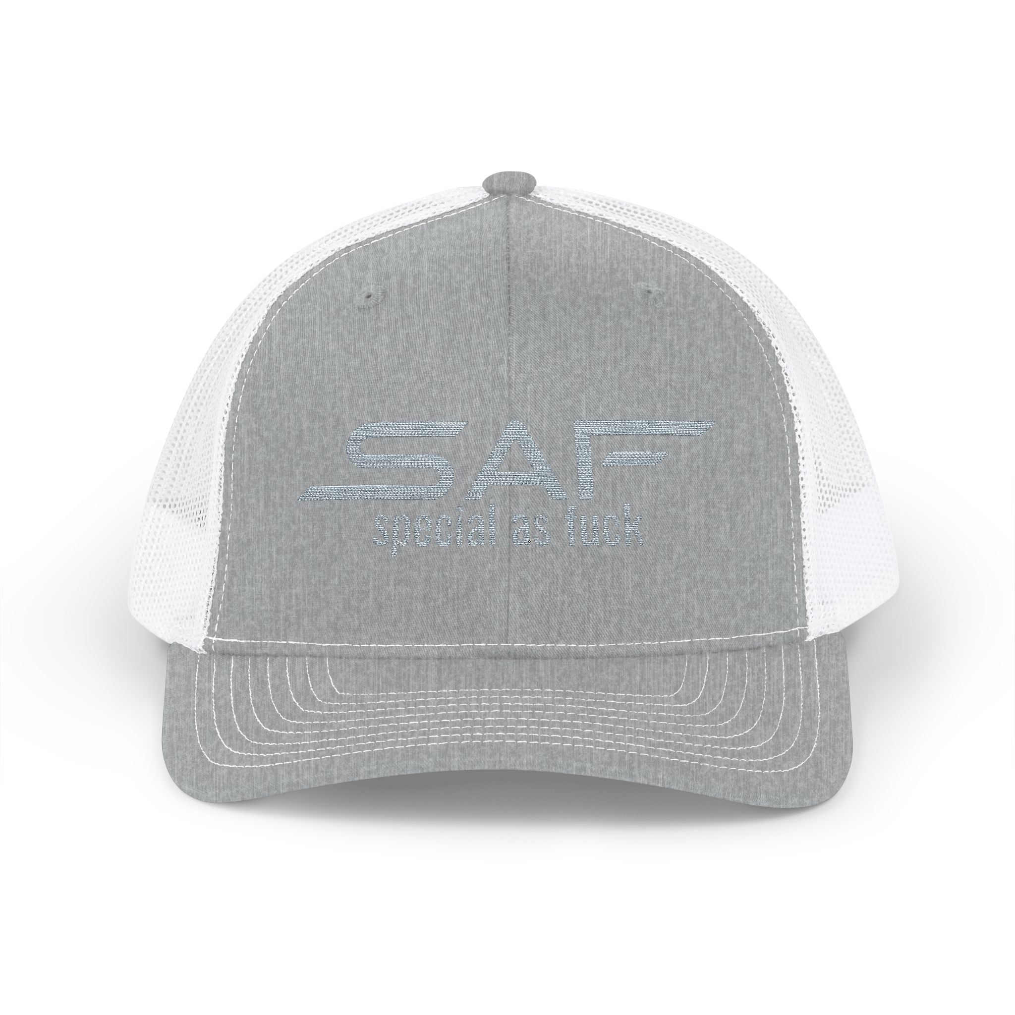 Trucker Cap — "SAF (Special As F**k)" Embroidered Snapback